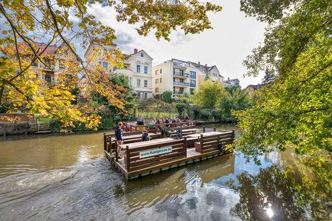 Floßfahrt auf der Oker in Braunschweig