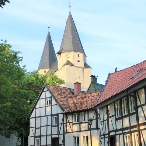 In Königslutter mit Blick auf den Kaiserdom