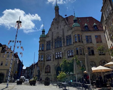 Rathaus auf dem Marktplatz von Helmstedt